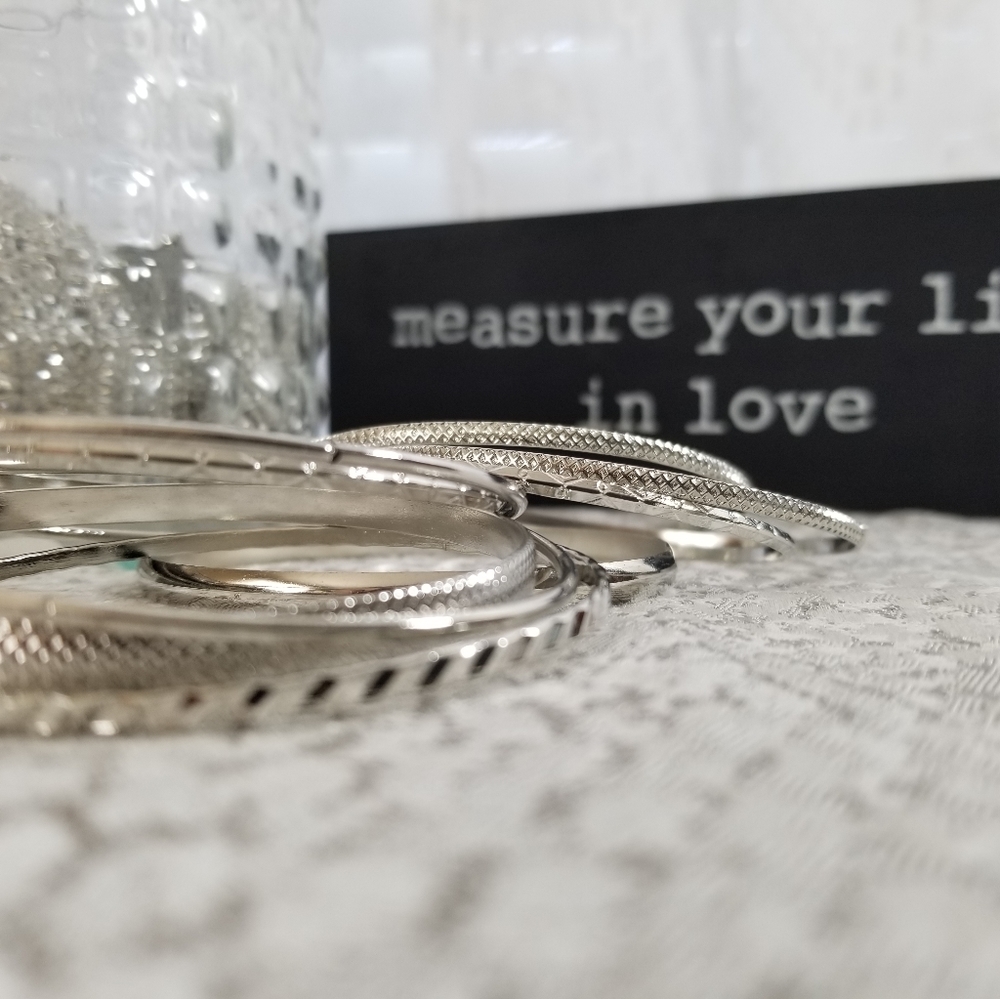 Silver Bangles - Picture 2 of 4